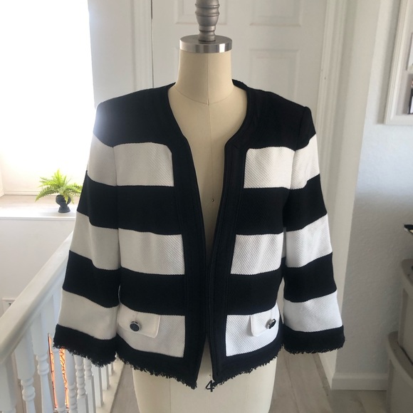 White House Black Market Jackets & Blazers - White House Black market tweed striped jacket.